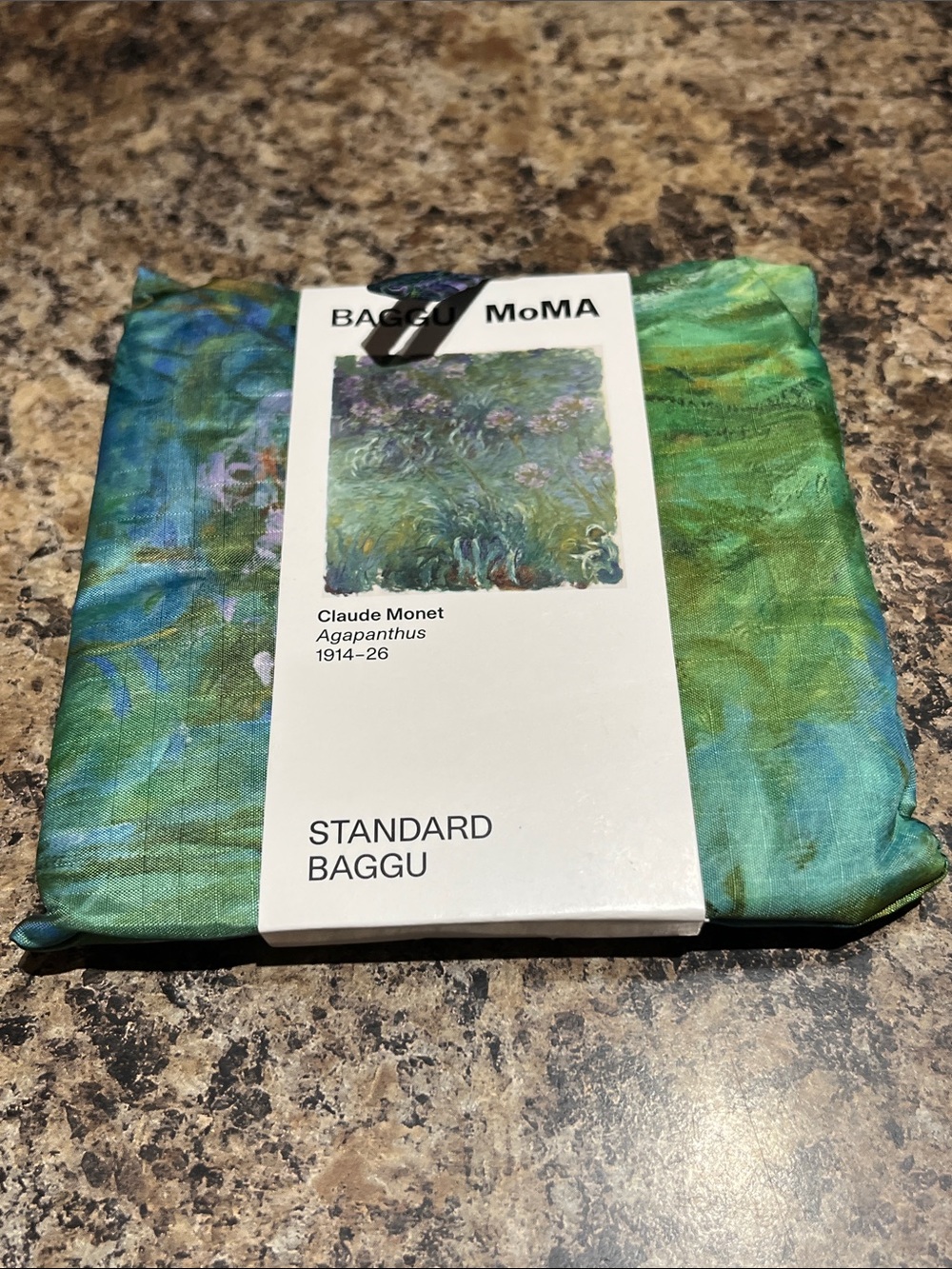 BAGGU X MOMA Reusable Nylon Standard Tote Claude Monet - Picture 4 of 5